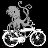 Retro Octopus Bike Women's Hoodie thumb 2
