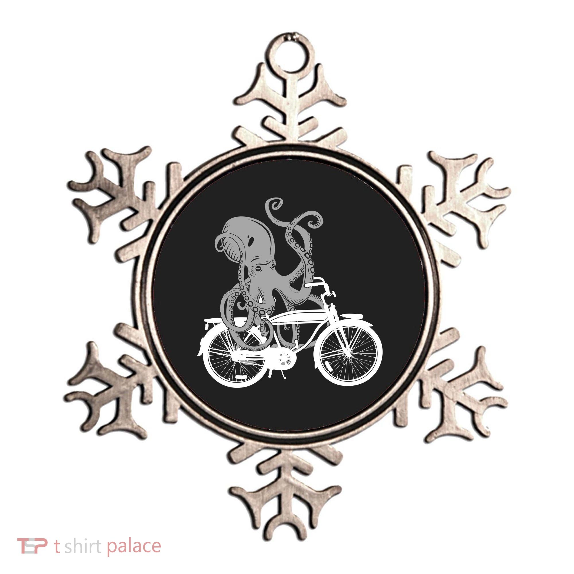 Retro Octopus Bike Ornament