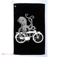 Retro Octopus Bike Golf Towel thumb 0