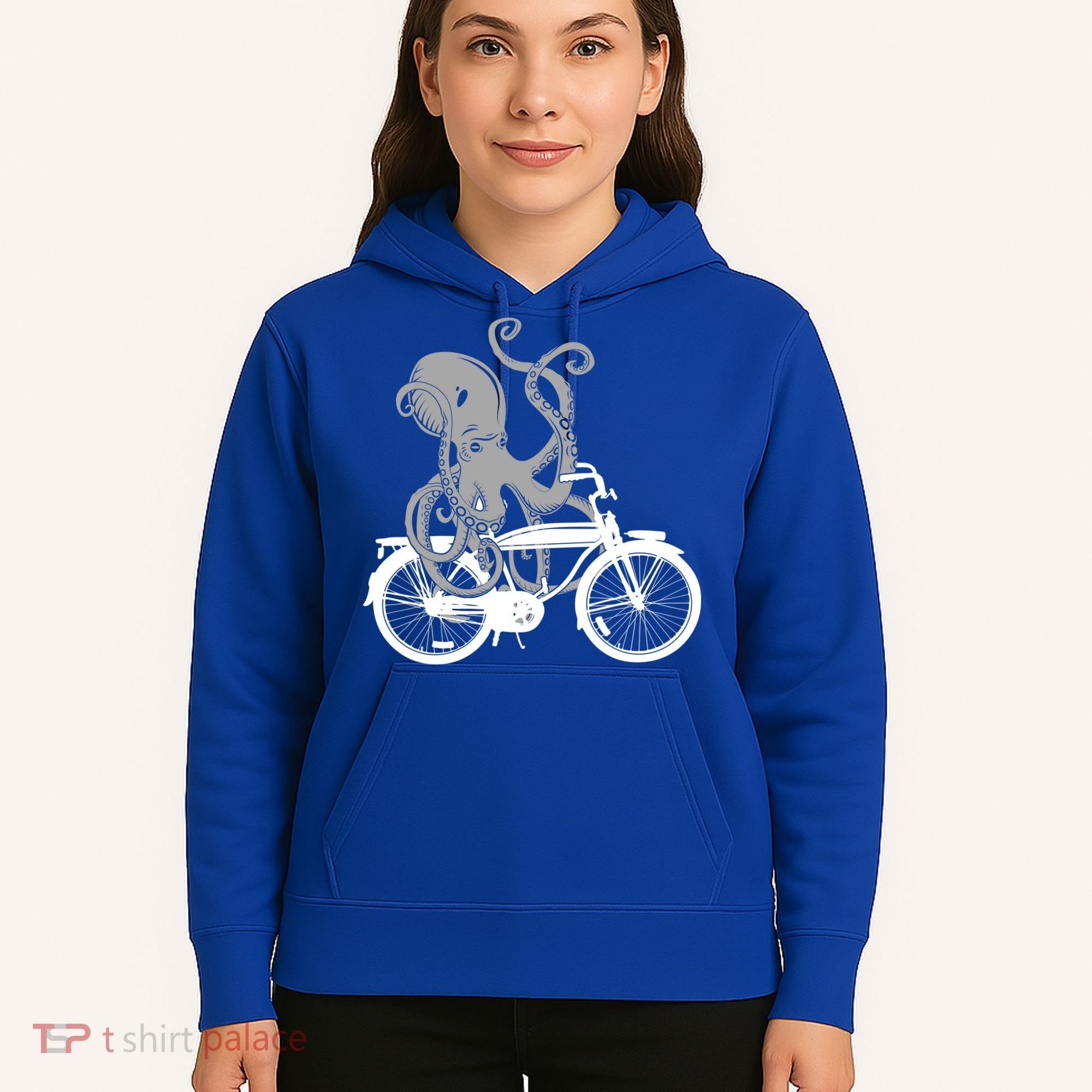 Retro Octopus Bike Hoodie
