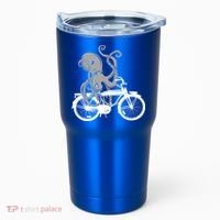 Retro Octopus Bike Tumbler thumb 0