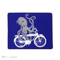 Retro Octopus Bike Mousepad thumb 0
