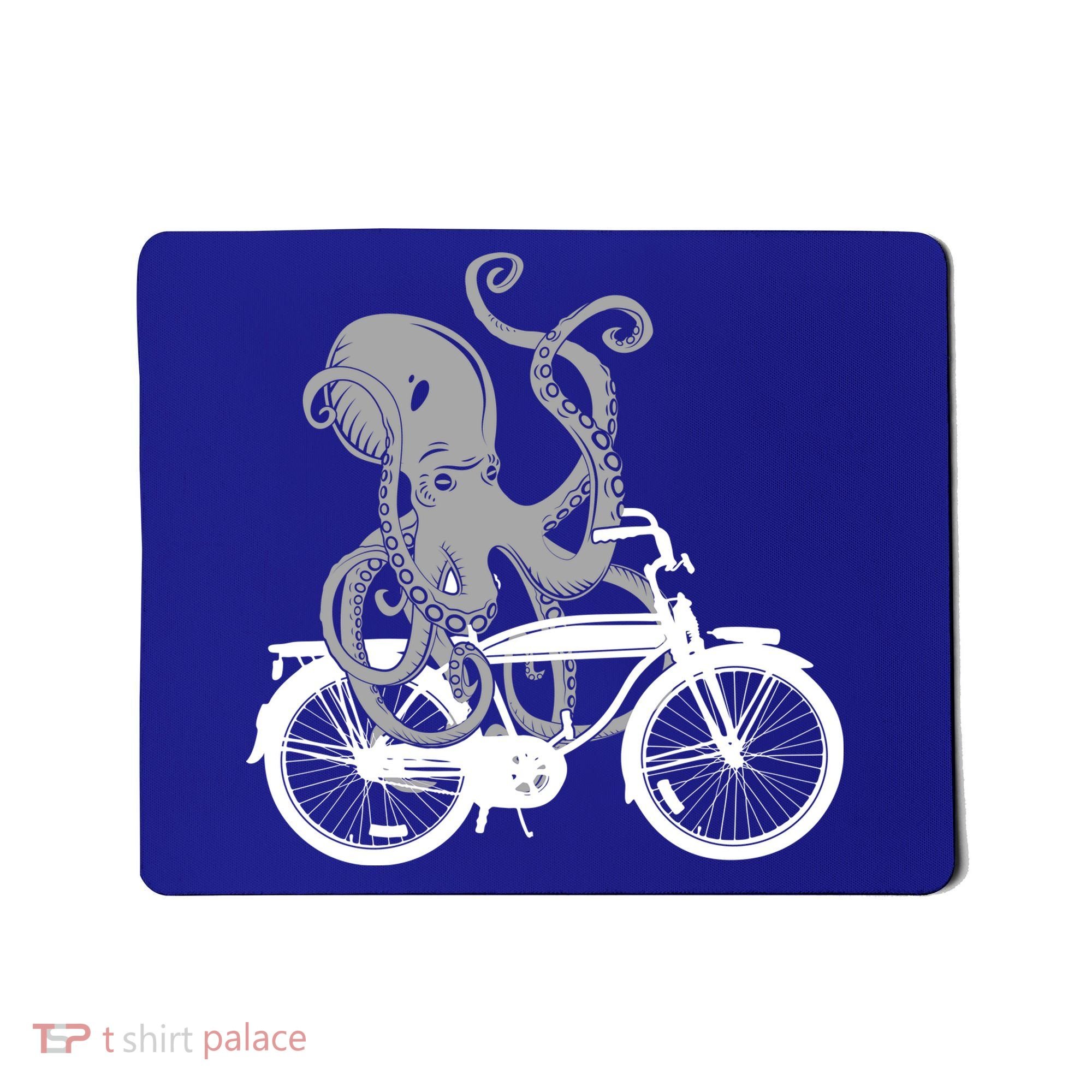 Retro Octopus Bike Mousepad