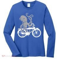 Retro Octopus Bike Women's Long Sleeve Shirt thumb 0