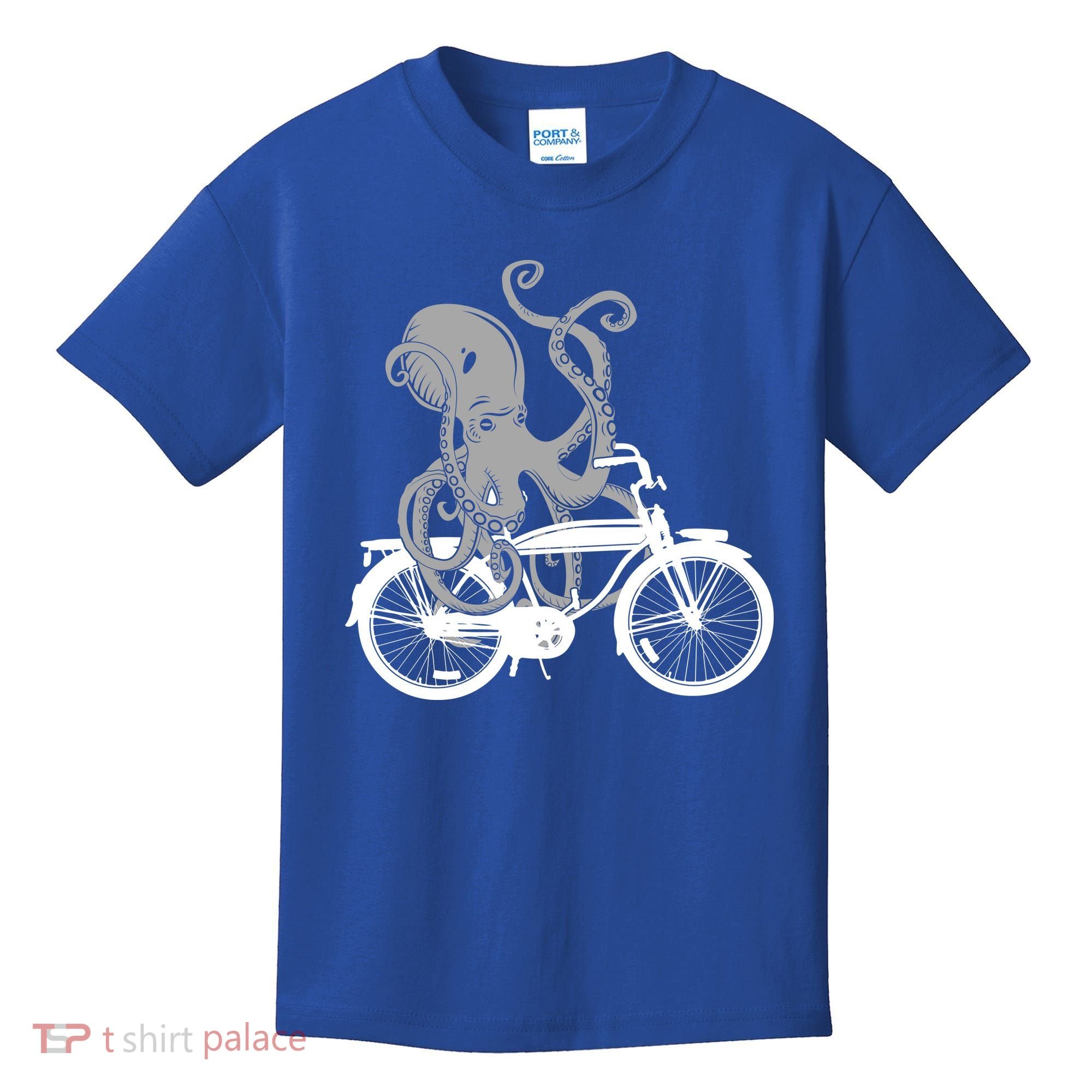 Retro Octopus Bike Kids T-Shirt