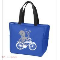 Retro Octopus Bike Tote Bag thumb 3