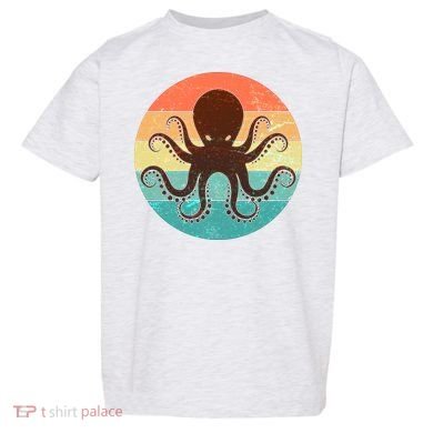 Retro Octopus Kraken  Toddler T-Shirt