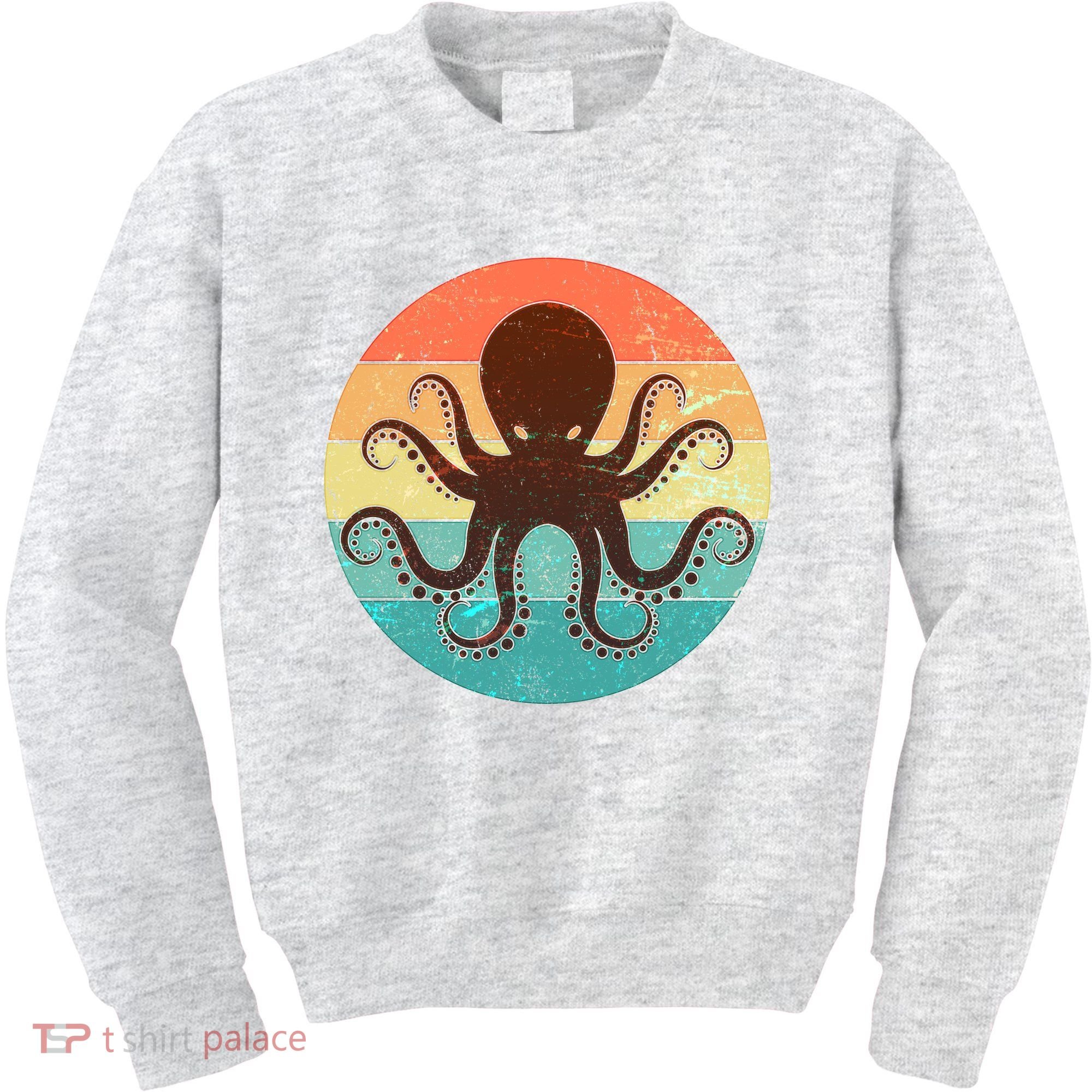 Retro Octopus Kraken  Kids Sweatshirt