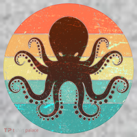 Retro Octopus Kraken  Kids Sweatshirt thumb 2