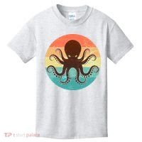 Retro Octopus Kraken  Kids T-Shirt thumb 0