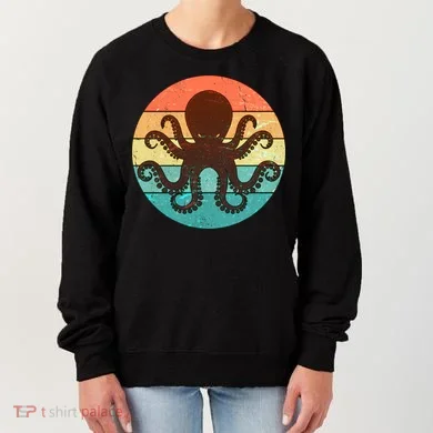 Retro Octopus Kraken  Women's Sweatshirt