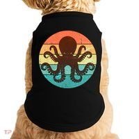 Retro Octopus Kraken  Doggie Tank thumb 0