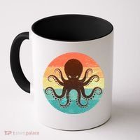 Retro Octopus Kraken  Coffee Mug thumb 0
