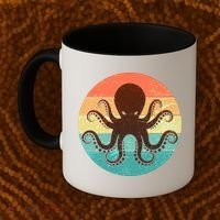 Retro Octopus Kraken  Coffee Mug thumb 2