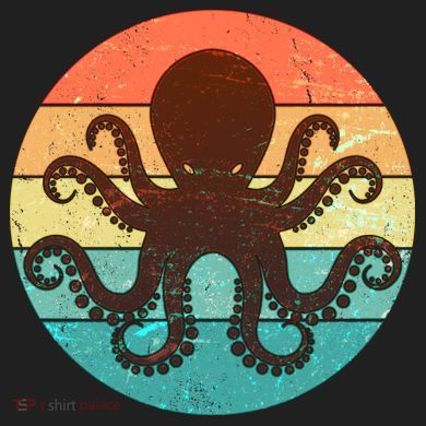 Retro Octopus Kraken  Beanie