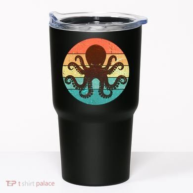 Retro Octopus Kraken  Tumbler