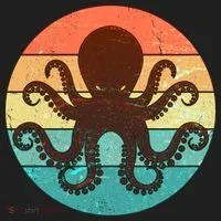 Retro Octopus Kraken  Tumbler thumb 3