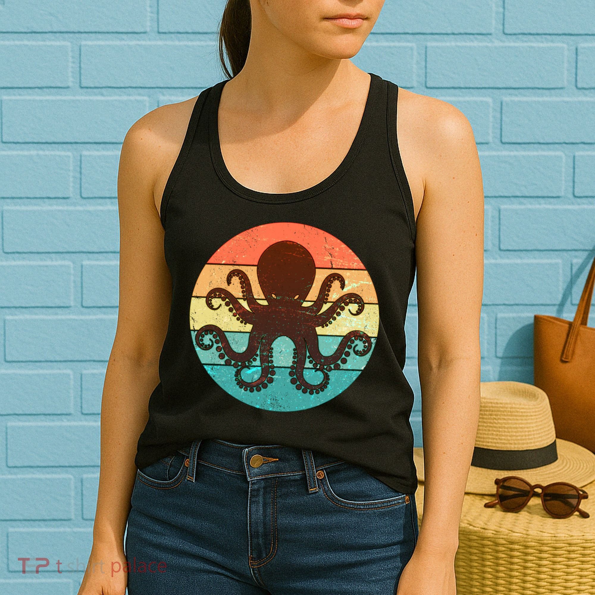 Retro Octopus Kraken  Women's Tank Top