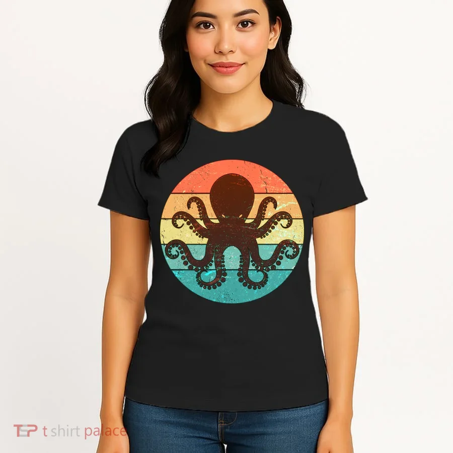 Retro Octopus Kraken  Women's T-Shirt