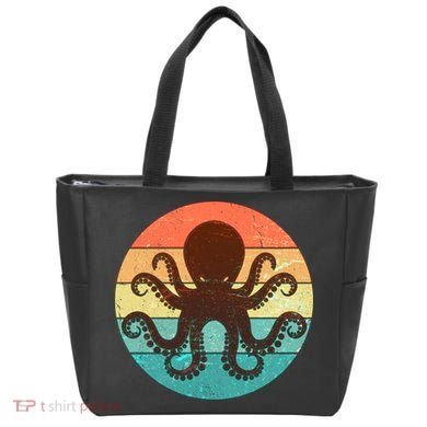 Retro Octopus Kraken  Tote Bag
