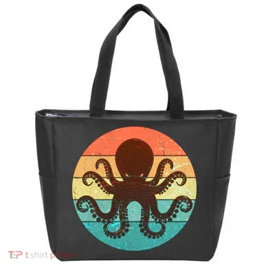 Retro Octopus Kraken  Tote Bag
