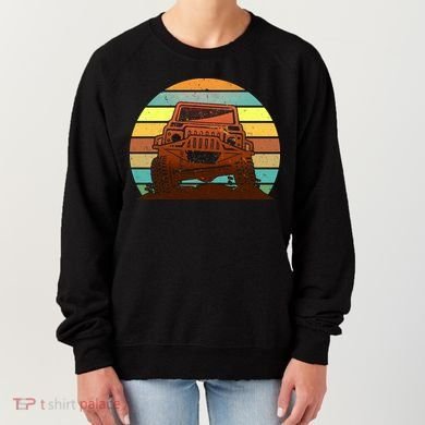 Retro Off Road Truck 4x4 Sunset Women's Sweatshirt