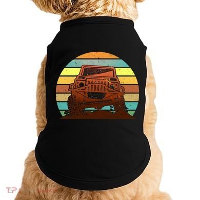 Retro Off Road Truck 4x4 Sunset Doggie Tank