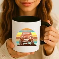 Retro Off Road Truck 4x4 Sunset Coffee Mug thumb 3
