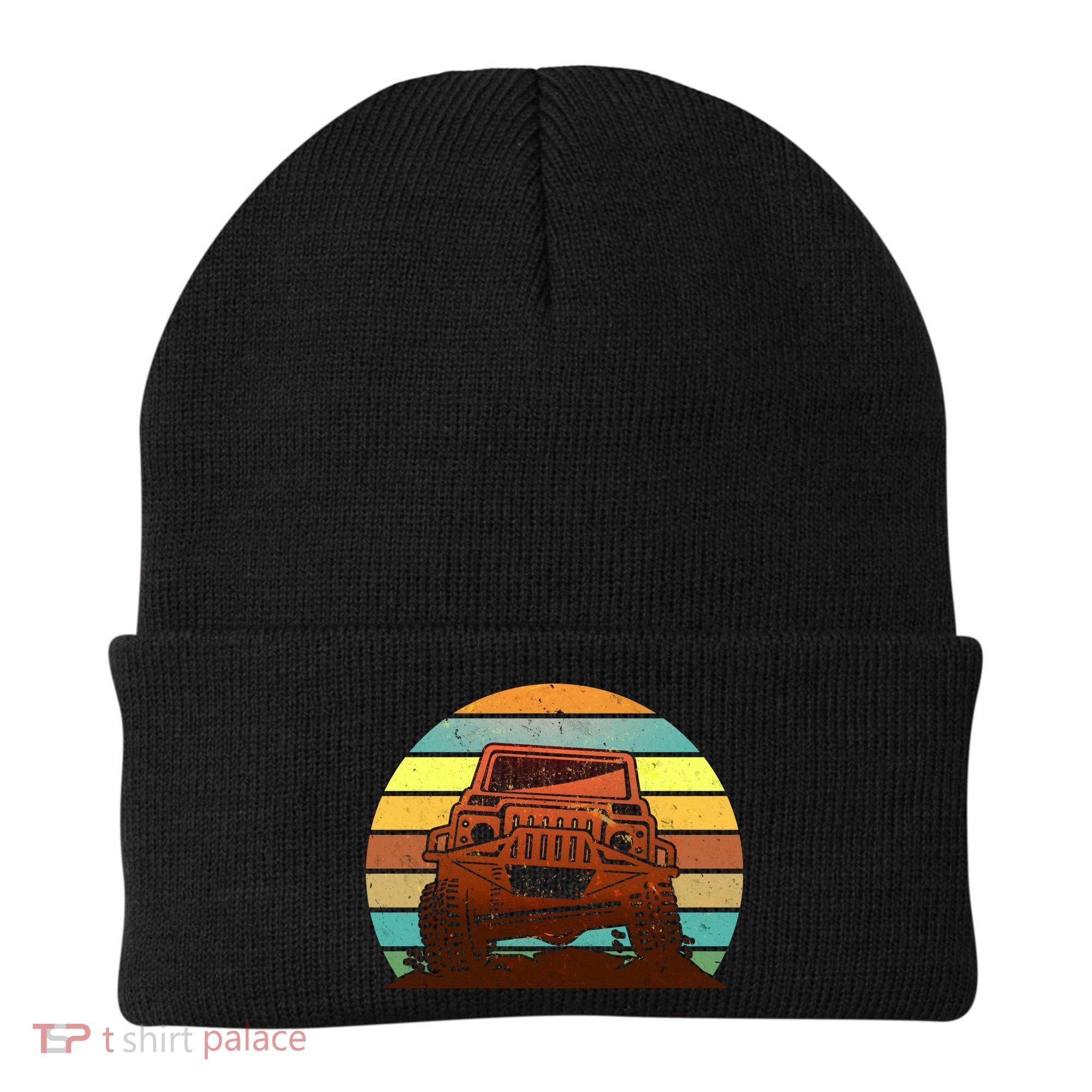 Retro Off Road Truck 4x4 Sunset Beanie