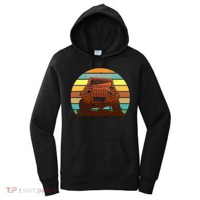 Retro Off Road Truck 4x4 Sunset Women's Hoodie