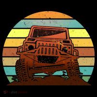 Retro Off Road Truck 4x4 Sunset Women's Hoodie thumb 2