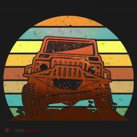 Retro Off Road Truck 4x4 Sunset Ornament thumb 1