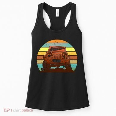 Retro Off Road Truck 4x4 Sunset Women's Tank Top