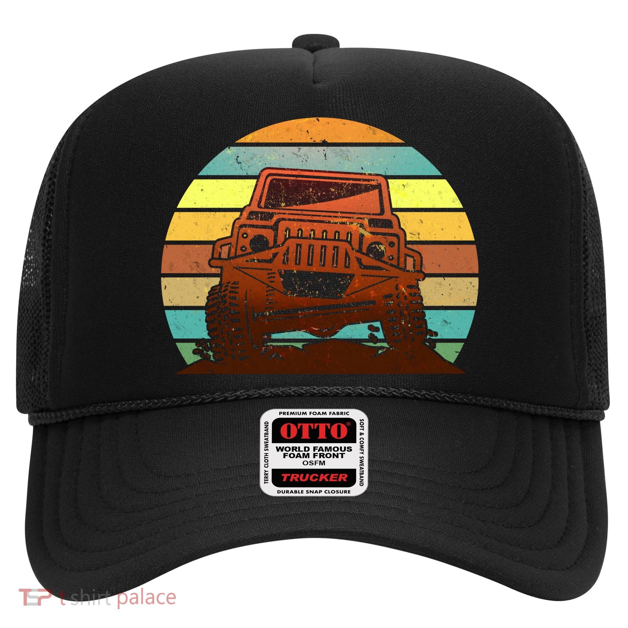 Retro Off Road Truck 4x4 Sunset Hat