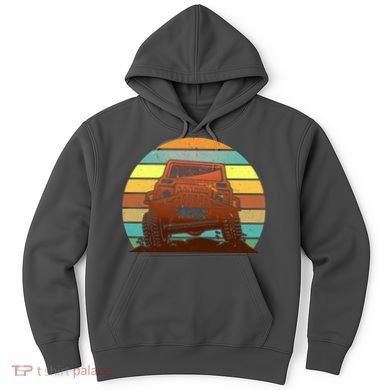 Retro Off Road Truck 4x4 Sunset Hoodie