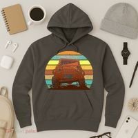 Retro Off Road Truck 4x4 Sunset Hoodie thumb 3