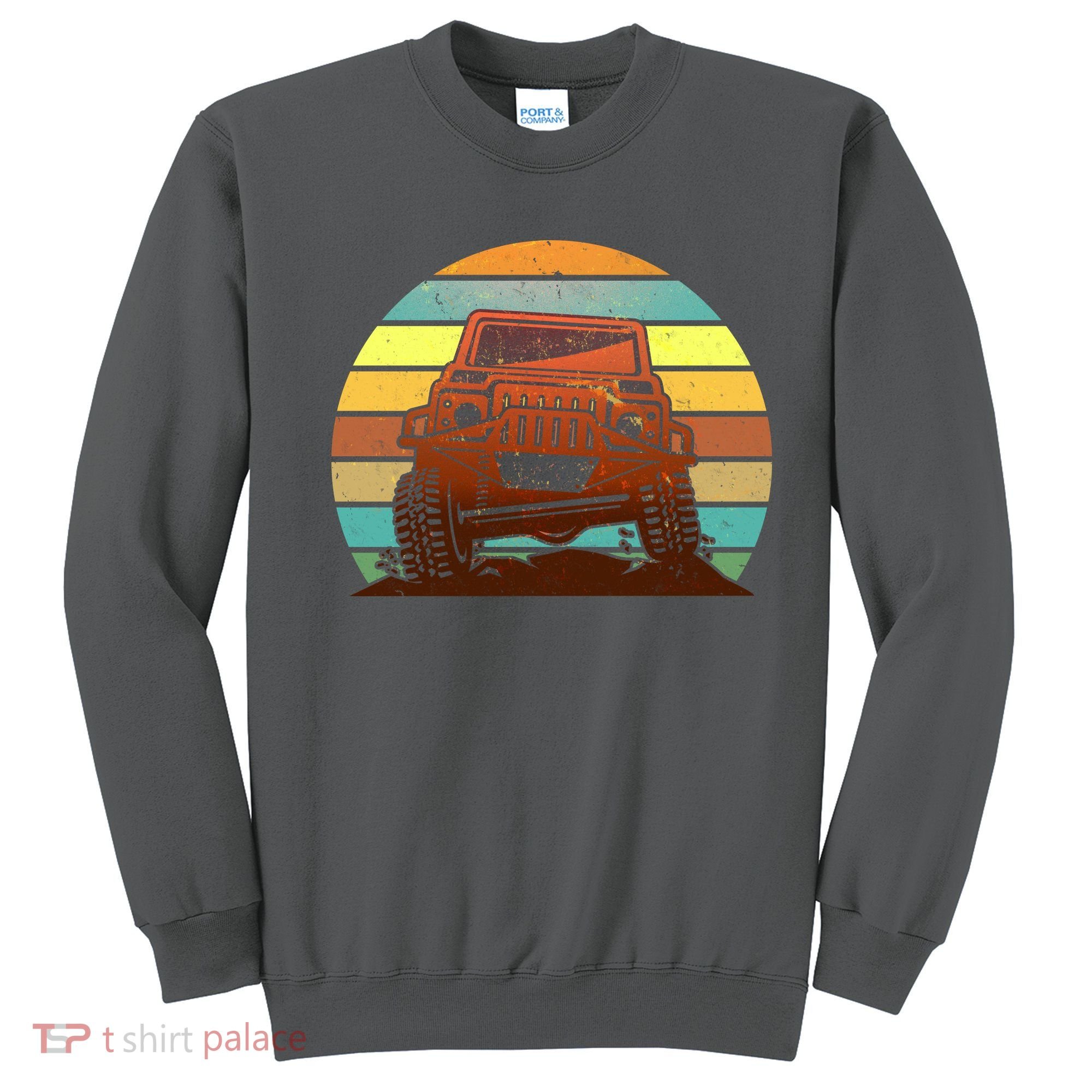 Retro Off Road Truck 4x4 Sunset Sweatshirt