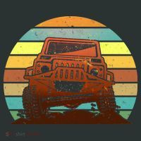 Retro Off Road Truck 4x4 Sunset Sweatshirt thumb 2