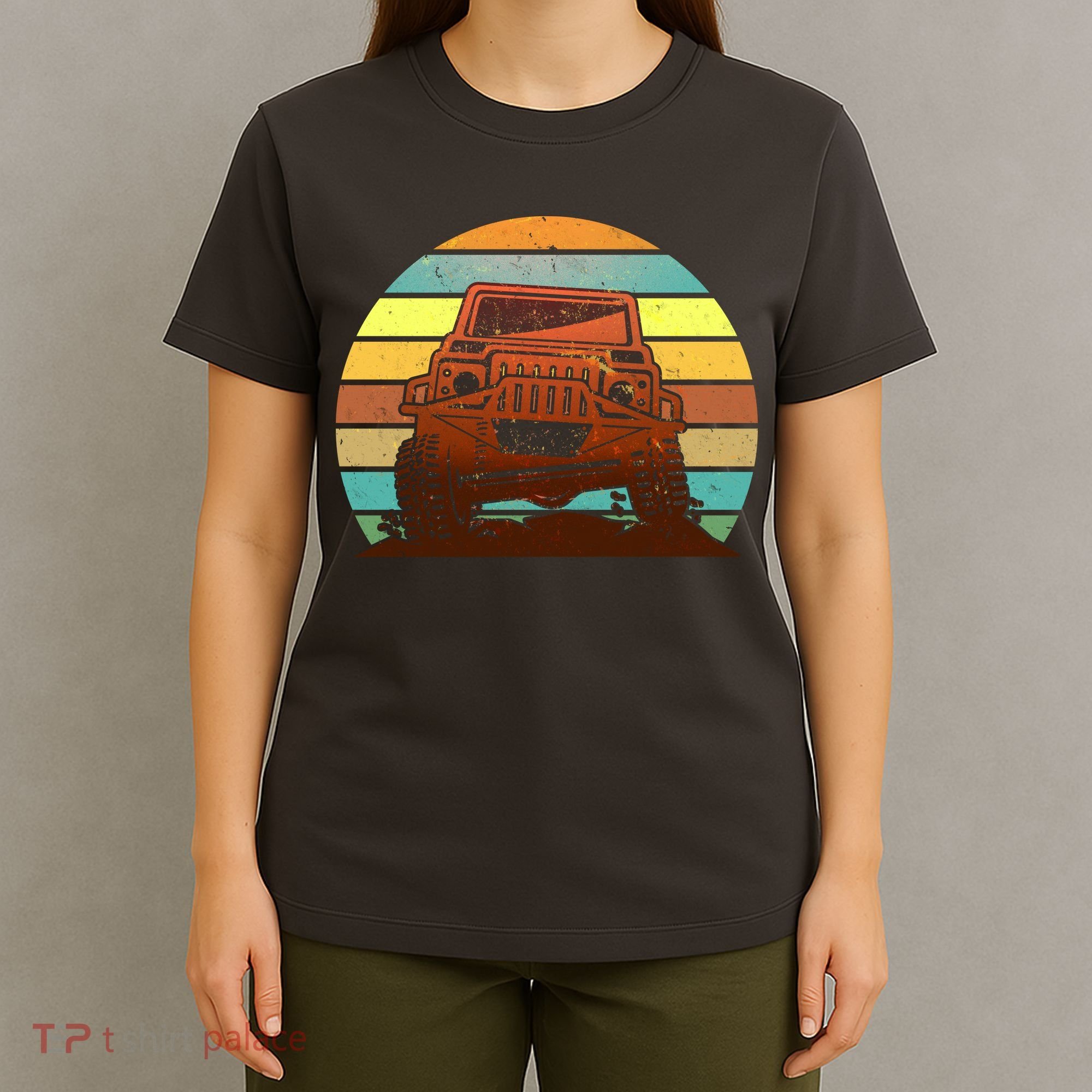 Retro Off Road Truck 4x4 Sunset T-Shirt