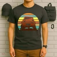 Retro Off Road Truck 4x4 Sunset T-Shirt thumb 6