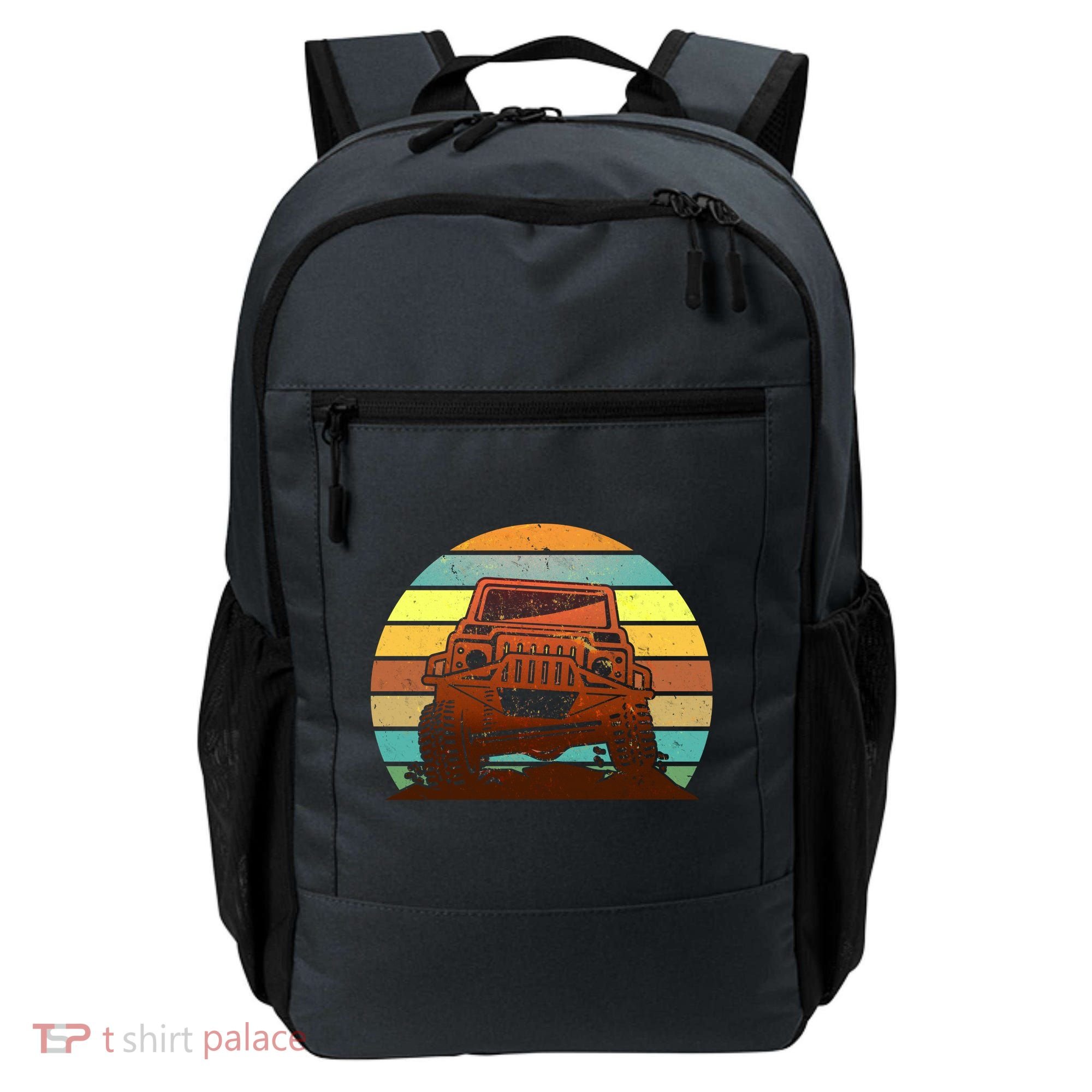 Retro Off Road Truck 4x4 Sunset Backpack