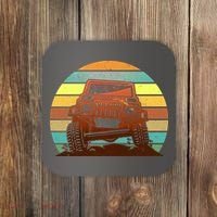 Retro Off Road Truck 4x4 Sunset Coaster thumb 0
