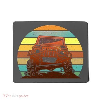 Retro Off Road Truck 4x4 Sunset Mousepad