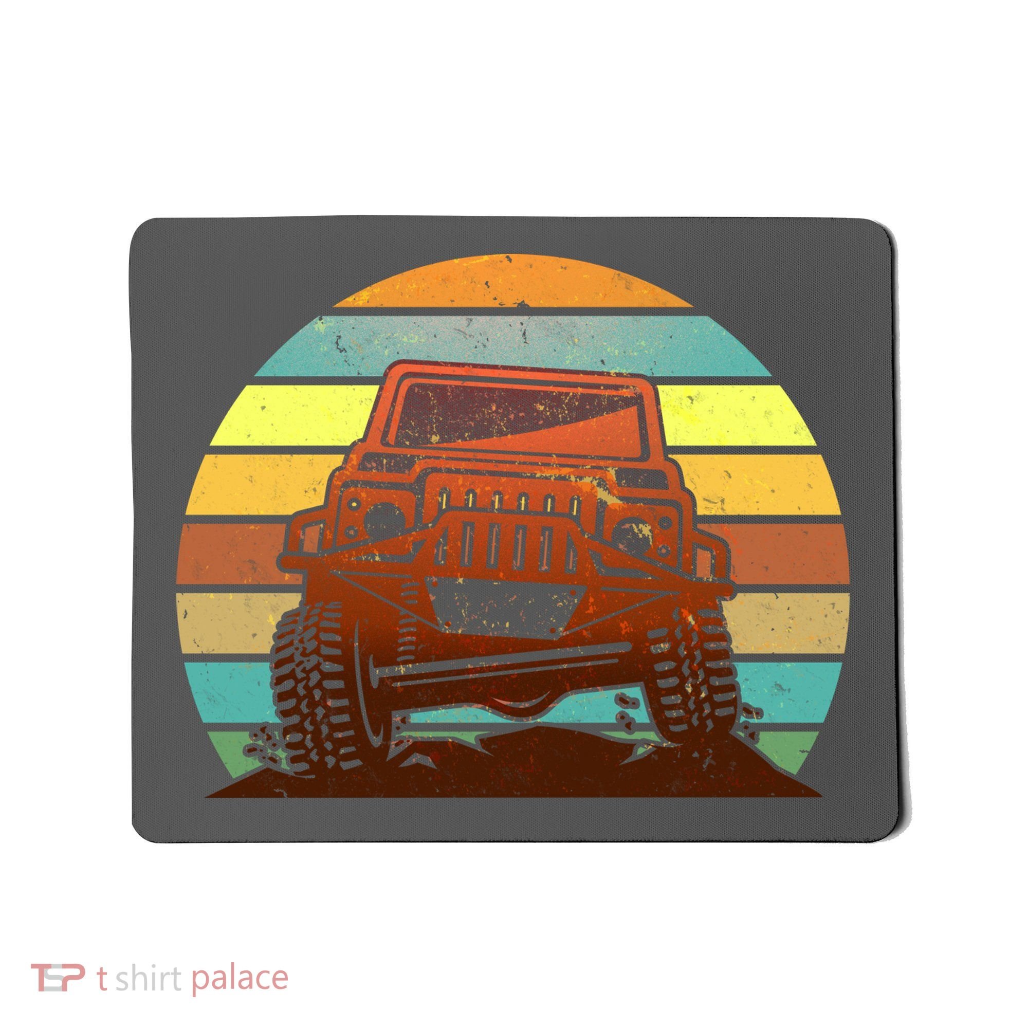 Retro Off Road Truck 4x4 Sunset Mousepad