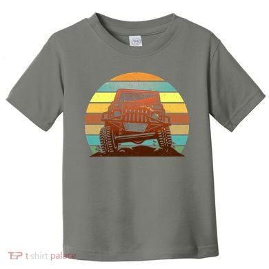 Retro Off Road Truck 4x4 Sunset Toddler T-Shirt