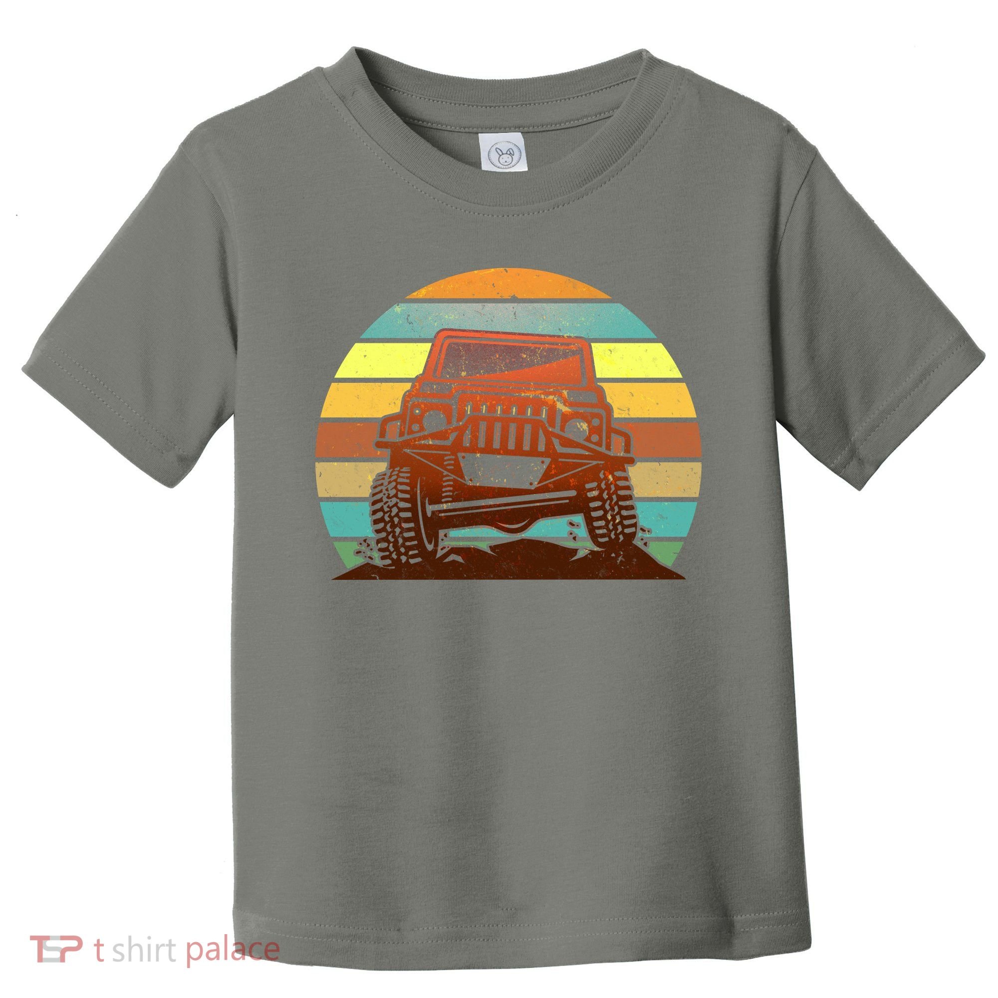 Retro Off Road Truck 4x4 Sunset Toddler T-Shirt