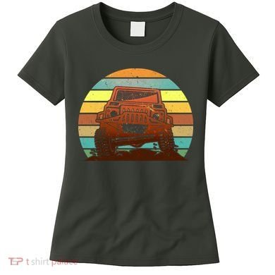 Retro Off Road Truck 4x4 Sunset Women's T-Shirt