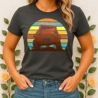 Retro Off Road Truck 4x4 Sunset Women's T-Shirt thumb 2
