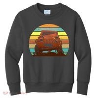 Retro Off Road Truck 4x4 Sunset Kids Sweatshirt thumb 0