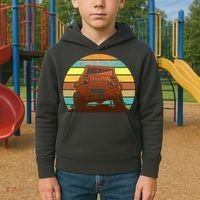 Retro Off Road Truck 4x4 Sunset Kids Hoodie thumb 2